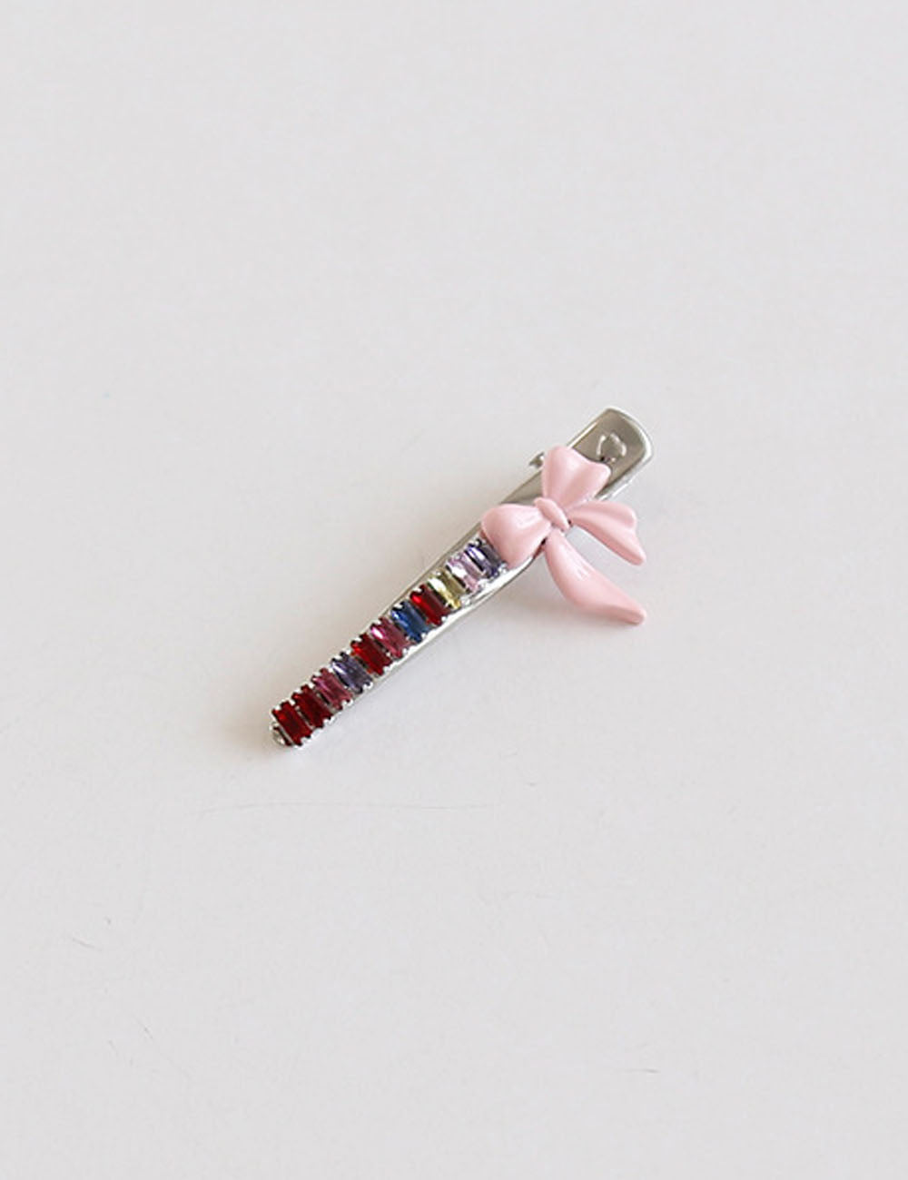 Cute Colorful Rhinestone Bow Knot Hair Clip