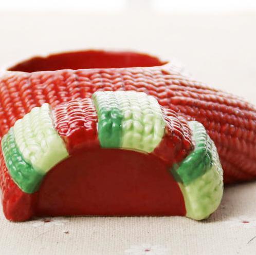 Cute Glove Candle Holder Xmas    Christmas Party