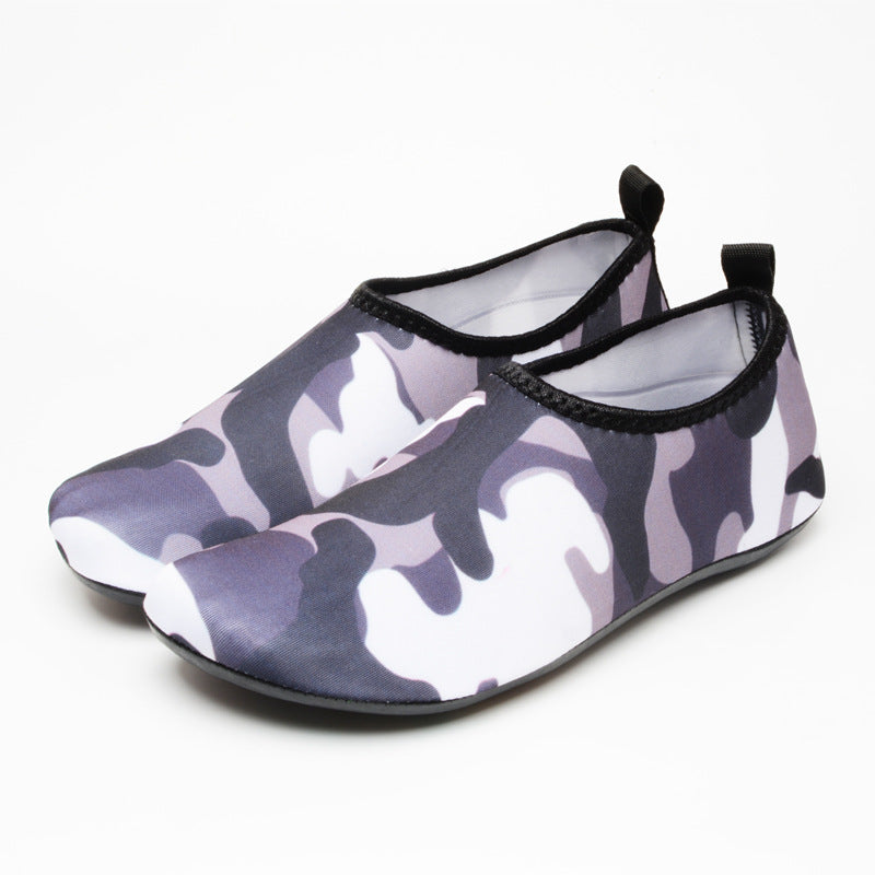 Beach Shoes Antiskid Rubber Thick Sole Skin Sticking Beach Soft Shoes Fitness Yoga Running Outdoor Diving Shoes
