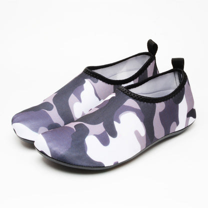 Beach Shoes Antiskid Rubber Thick Sole Skin Sticking Beach Soft Shoes Fitness Yoga Running Outdoor Diving Shoes
