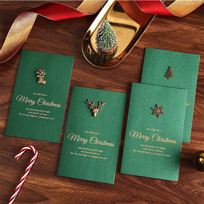 Gold Foil Merry Christmas Card With Envelope