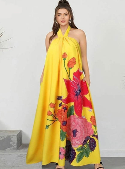 Doreen Halter Dress /Plus Size/