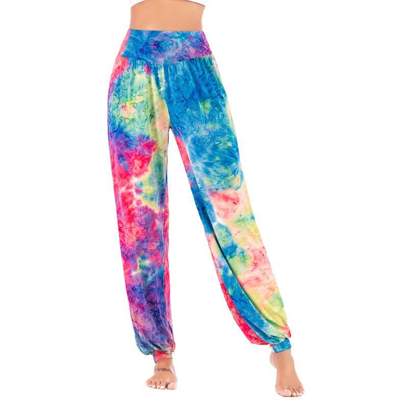 Women'S New Casual Tie-Dye High-Waisted Trousers