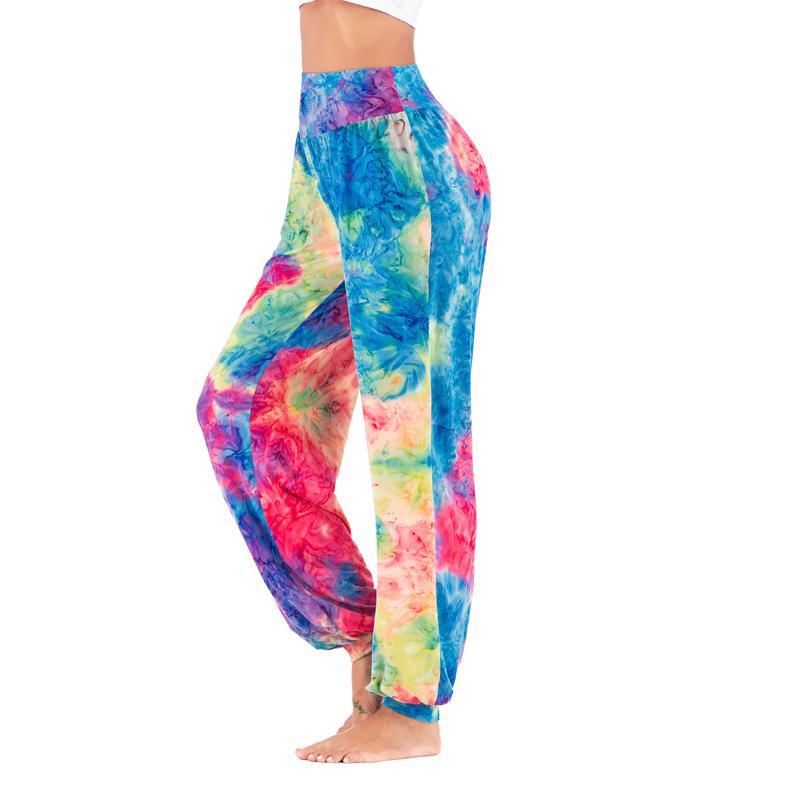Women'S New Casual Tie-Dye High-Waisted Trousers