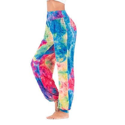 Women'S New Casual Tie-Dye High-Waisted Trousers