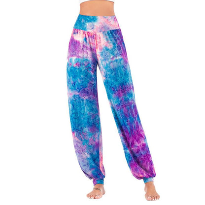 Women'S New Casual Tie-Dye High-Waisted Trousers