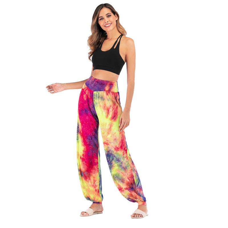 Women'S New Casual Tie-Dye High-Waisted Trousers
