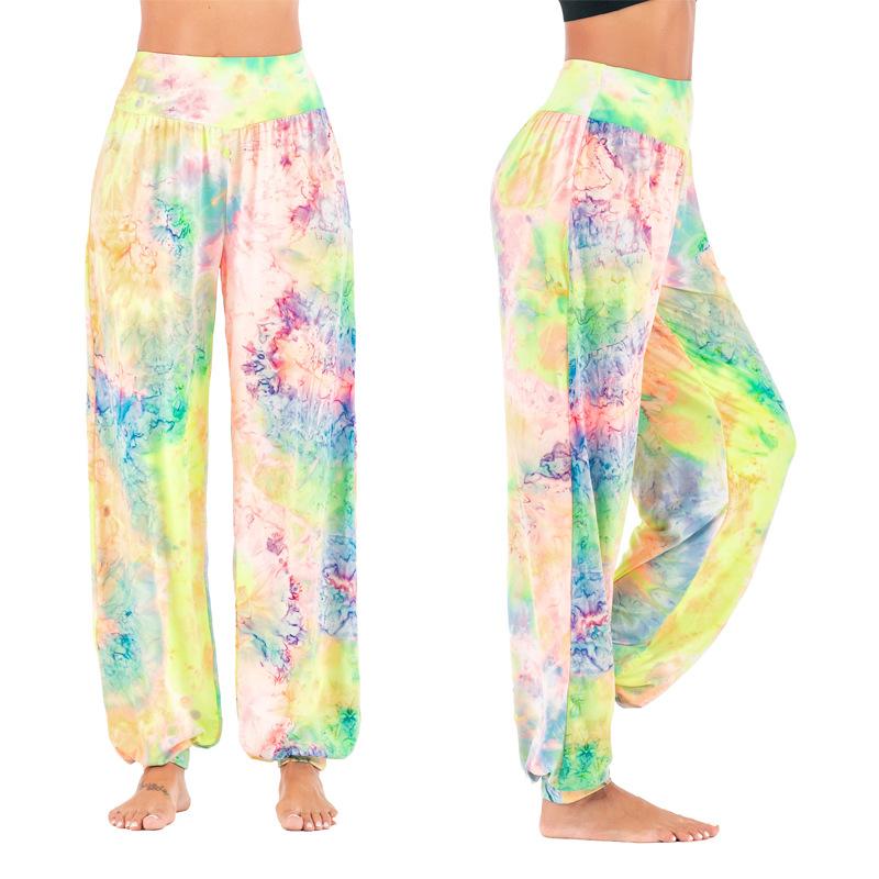 Women'S New Casual Tie-Dye High-Waisted Trousers