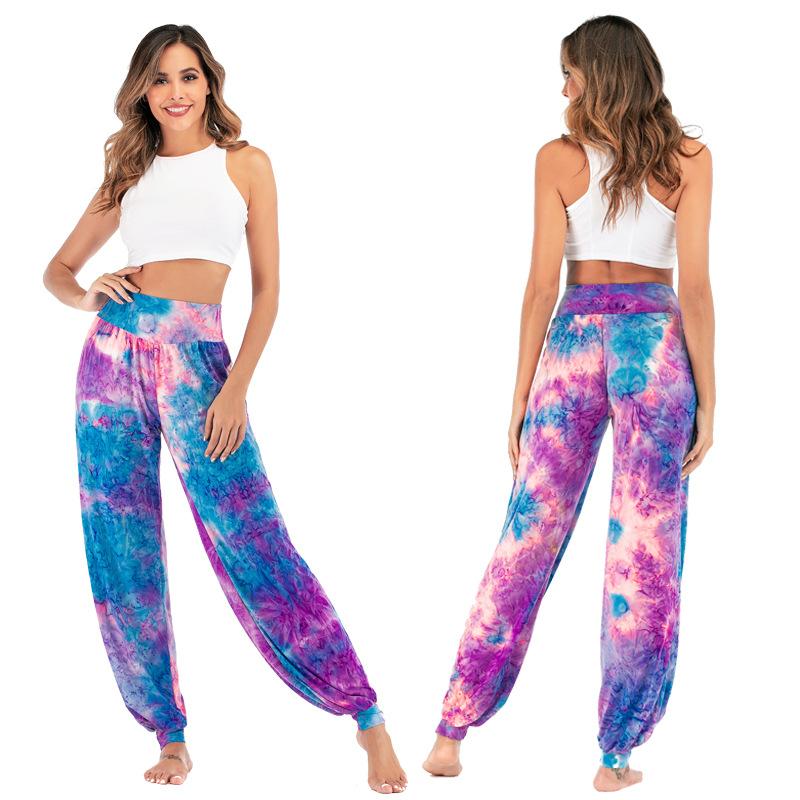 Women'S New Casual Tie-Dye High-Waisted Trousers