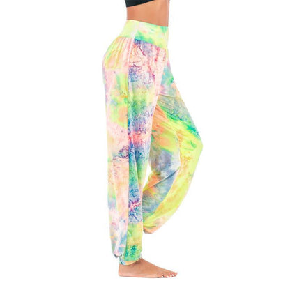 Women'S New Casual Tie-Dye High-Waisted Trousers