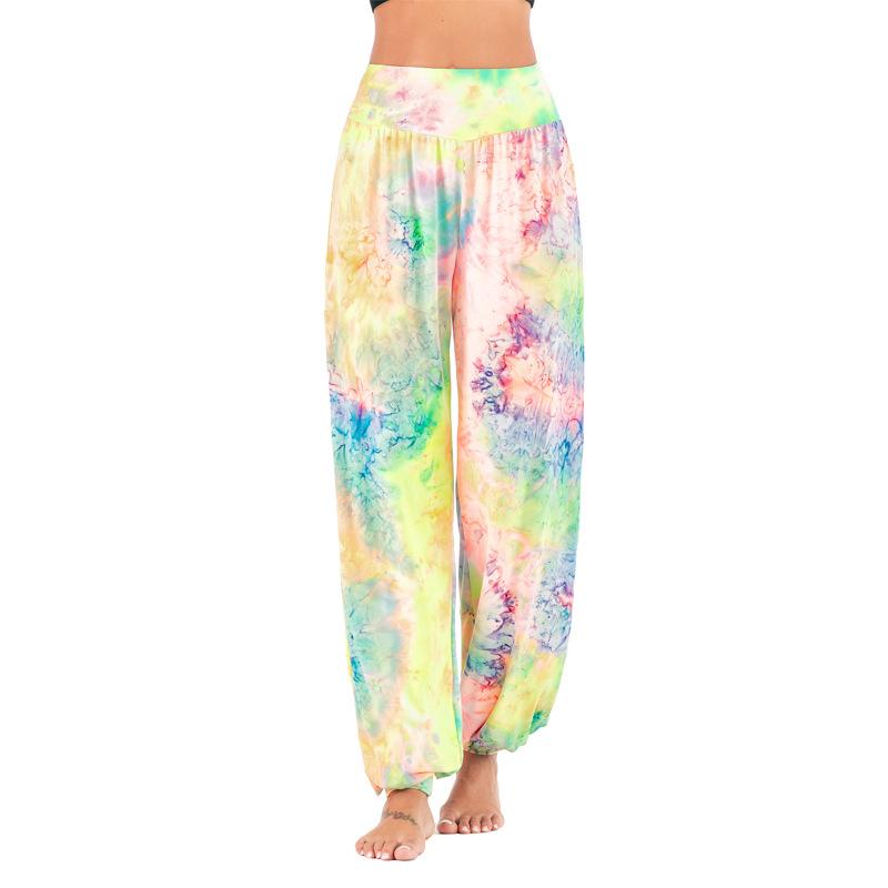 Women'S New Casual Tie-Dye High-Waisted Trousers