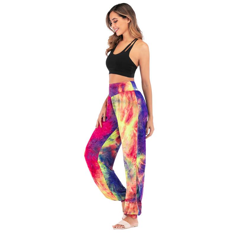 Women'S New Casual Tie-Dye High-Waisted Trousers