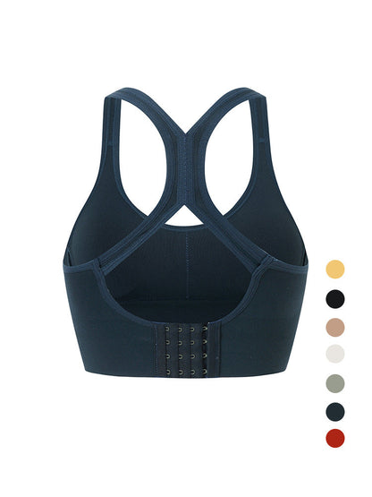 Yoga Vest Breathable Gathers Fitness Professional Bra Sports Underwear Female Shock-Proof Running Bra