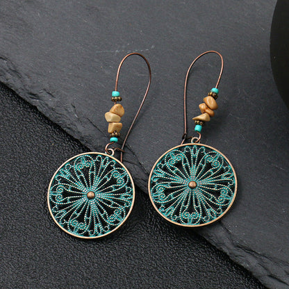 Bohemian Geometric Metal Earrings for Women