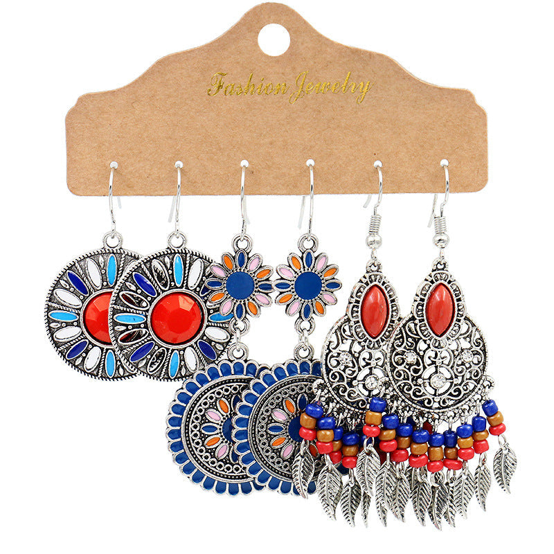 Trendy Drop Shape Alloy Earrings Fashionable Jewelry for Parties