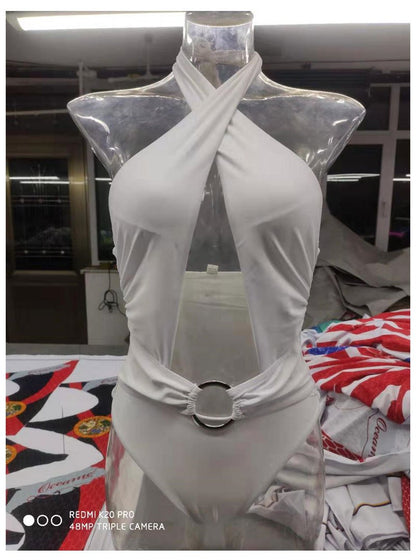 Women'S New Solid One-Piece Sexy Swimsuit