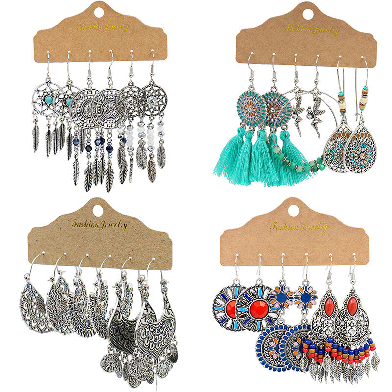 Trendy Drop Shape Alloy Earrings Fashionable Jewelry for Parties