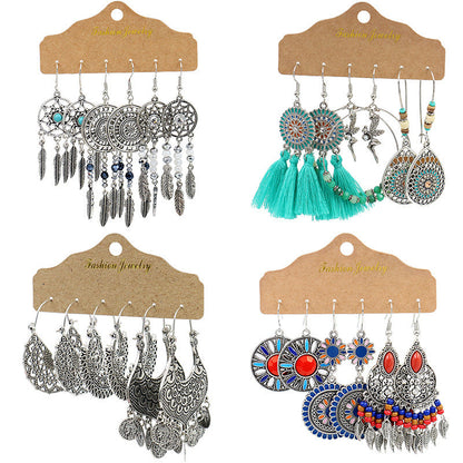 Trendy Drop Shape Alloy Earrings Fashionable Jewelry for Parties