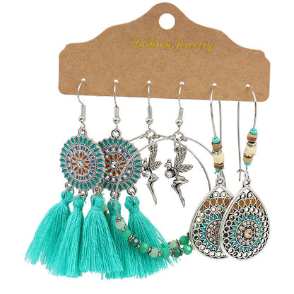 Trendy Drop Shape Alloy Earrings Fashionable Jewelry for Parties