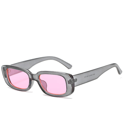 Trendy Square Sunglasses Stylish Black Frame Glasses