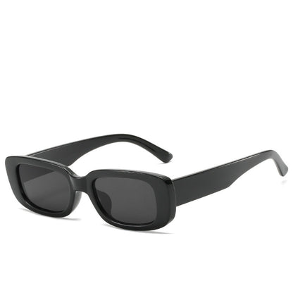Trendy Square Sunglasses Stylish Black Frame Glasses