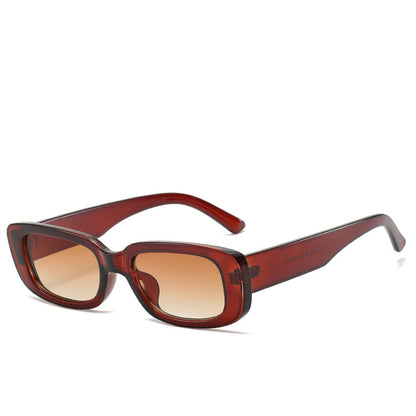 Trendy Square Sunglasses Stylish Black Frame Glasses