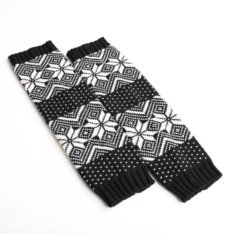 Boot Cuff Thick Short-Sleeved Thick Thick Bamboo Knit Wool Yarn Socks - 14