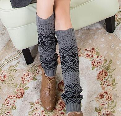 Boot Cuff Thick Short-Sleeved Thick Thick Bamboo Knit Wool Yarn Socks - 14