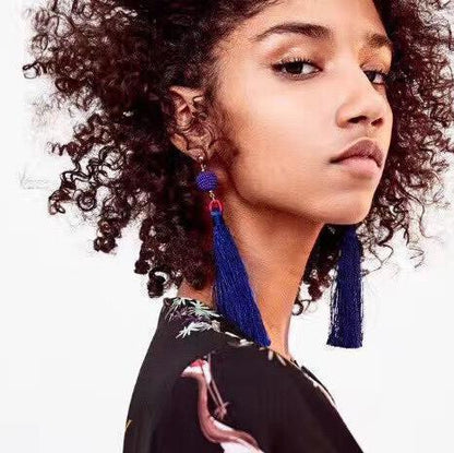 Bohemia Charm High Quality Jewelry Pendants With Mix Color Tassel Earring Party