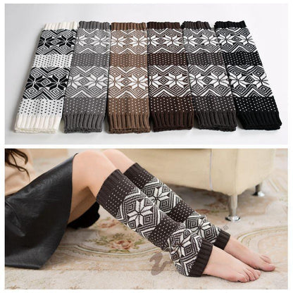Boot Cuff Thick Short-Sleeved Thick Thick Bamboo Knit Wool Yarn Socks - 14