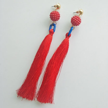 Bohemia Charm High Quality Jewelry Pendants With Mix Color Tassel Earring Party