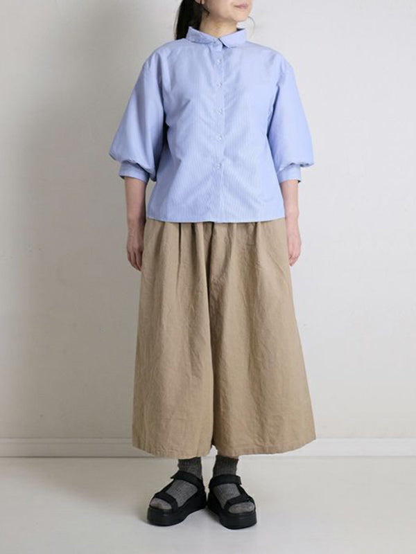 Leisure Fashion Wide Leg Loose Elasticity Solid Color Casual Pants Bottoms