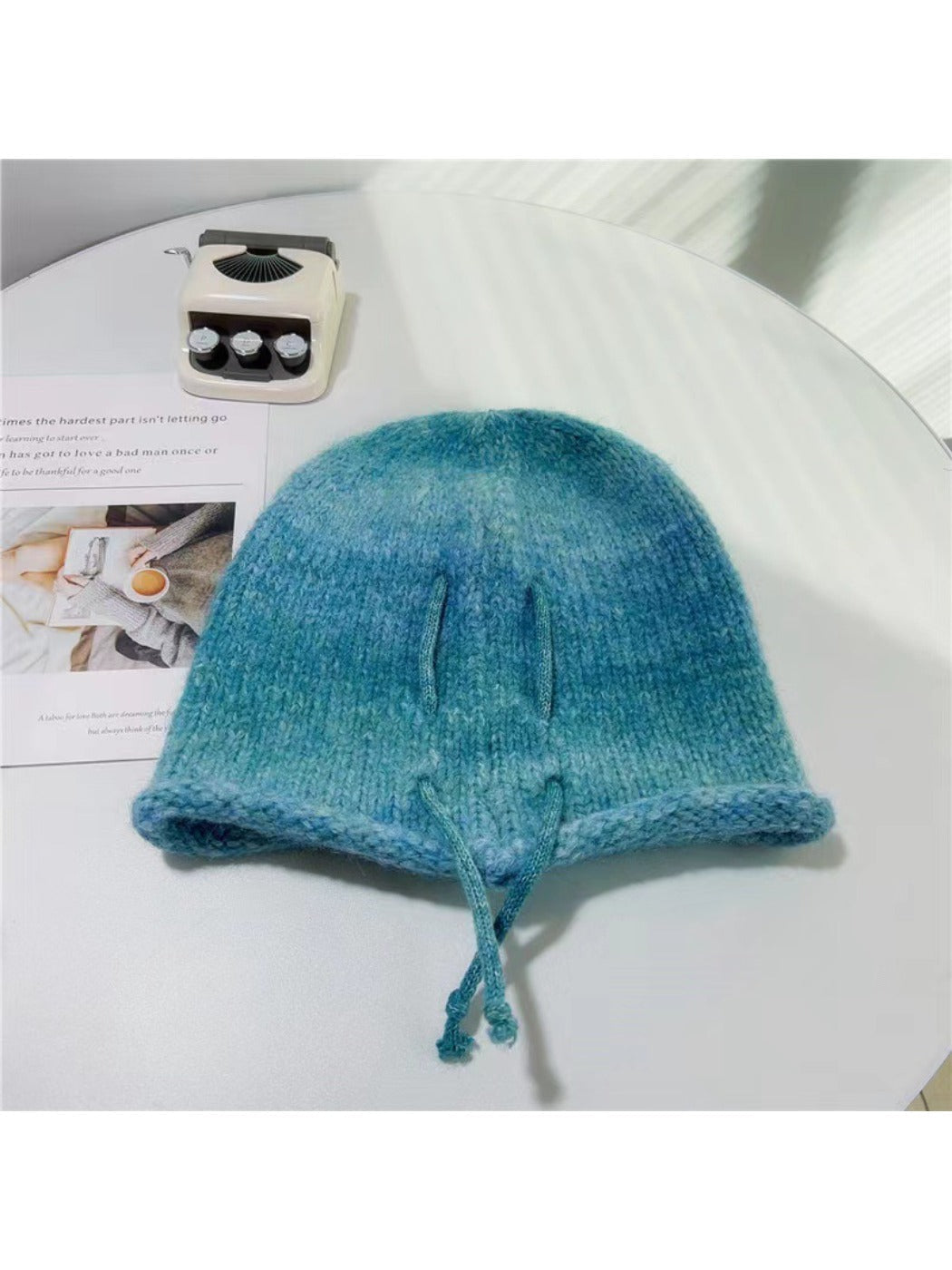 Haila - Gradient Color Adjustable Slouch Knitted Beanie