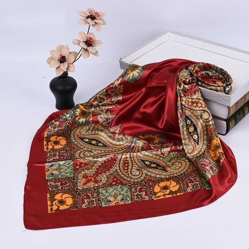 Bandana Printed Square Scarf