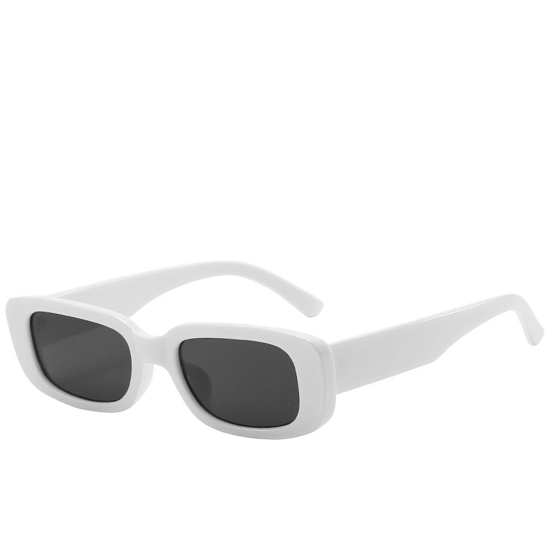 Trendy Square Sunglasses Stylish Black Frame Glasses