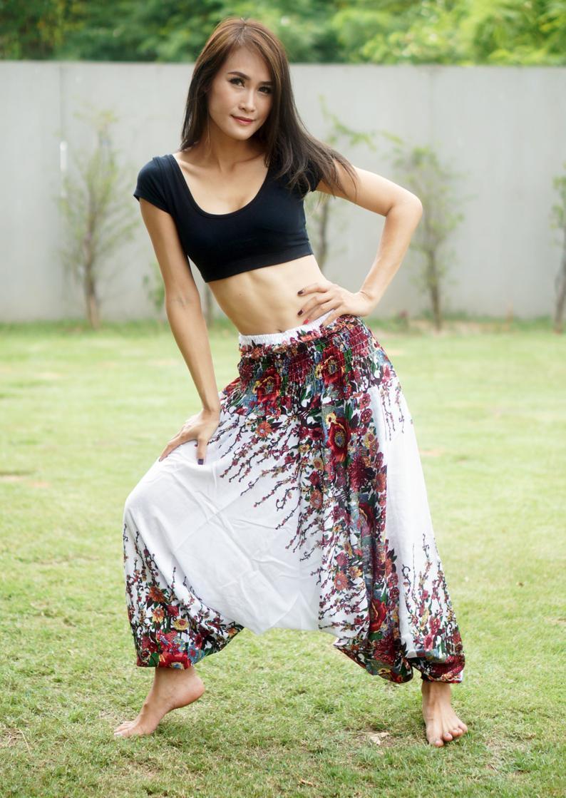 Digital Printed Women'S Elastic Waist Loose Yoga Casual Pants