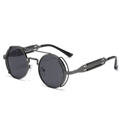 Vintage Steampunk Metal Sunglasses for Men and Women