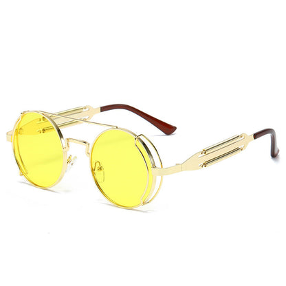 Vintage Steampunk Metal Sunglasses for Men and Women