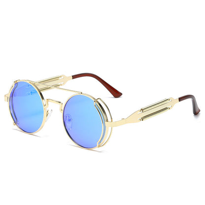 Vintage Steampunk Metal Sunglasses for Men and Women