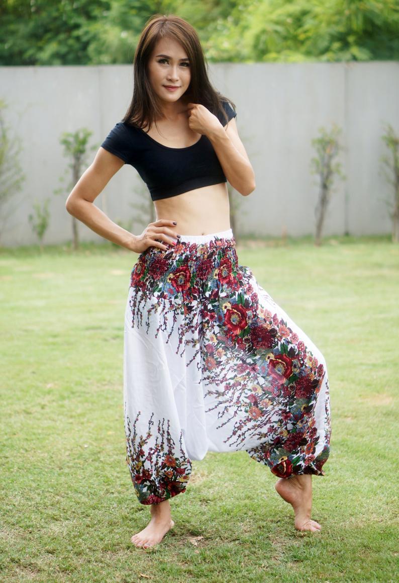 Digital Printed Women'S Elastic Waist Loose Yoga Casual Pants