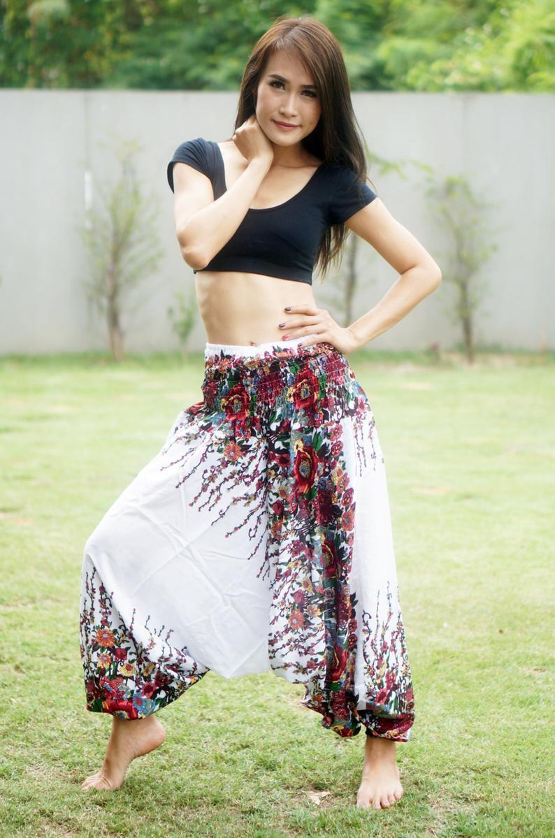 Digital Printed Women'S Elastic Waist Loose Yoga Casual Pants