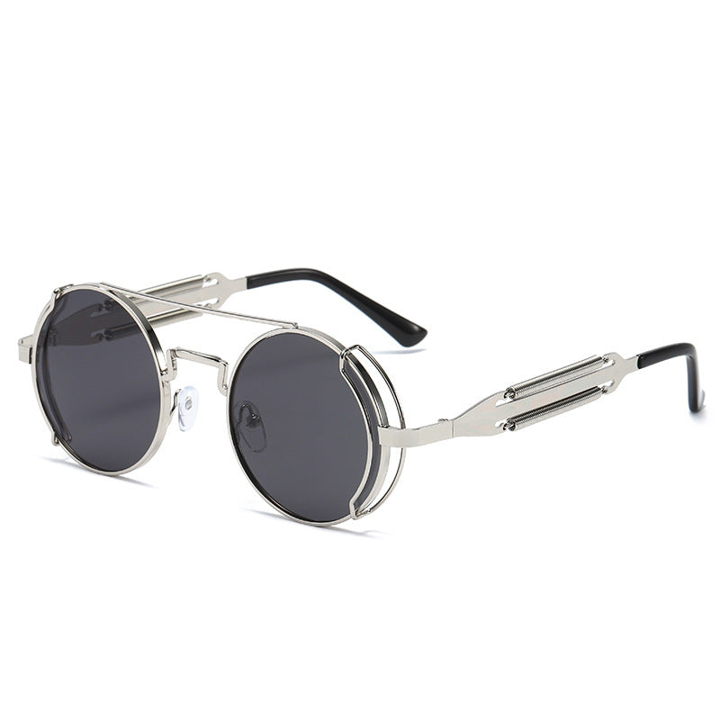 Vintage Steampunk Metal Sunglasses for Men and Women