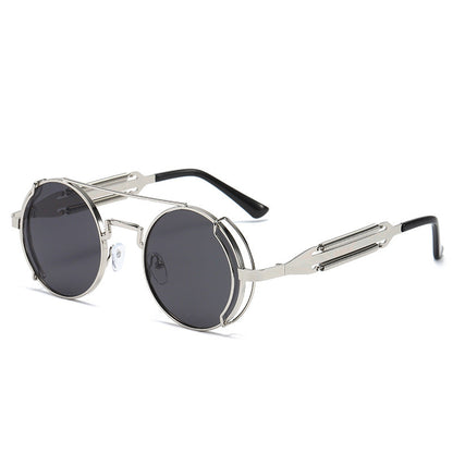 Vintage Steampunk Metal Sunglasses for Men and Women