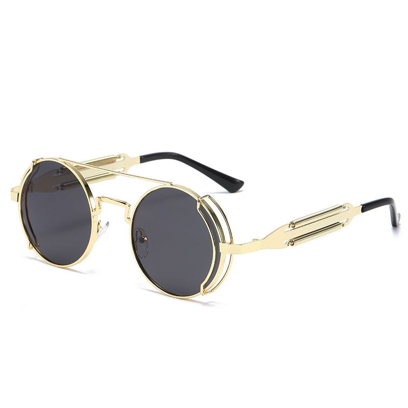 Vintage Steampunk Metal Sunglasses for Men and Women