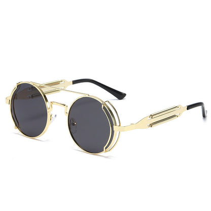 Vintage Steampunk Metal Sunglasses for Men and Women