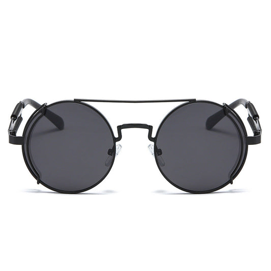 Vintage Steampunk Metal Sunglasses for Men and Women