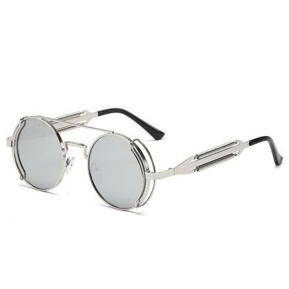 Vintage Steampunk Metal Sunglasses for Men and Women
