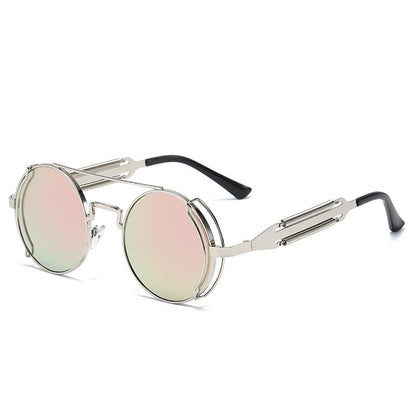 Vintage Steampunk Metal Sunglasses for Men and Women