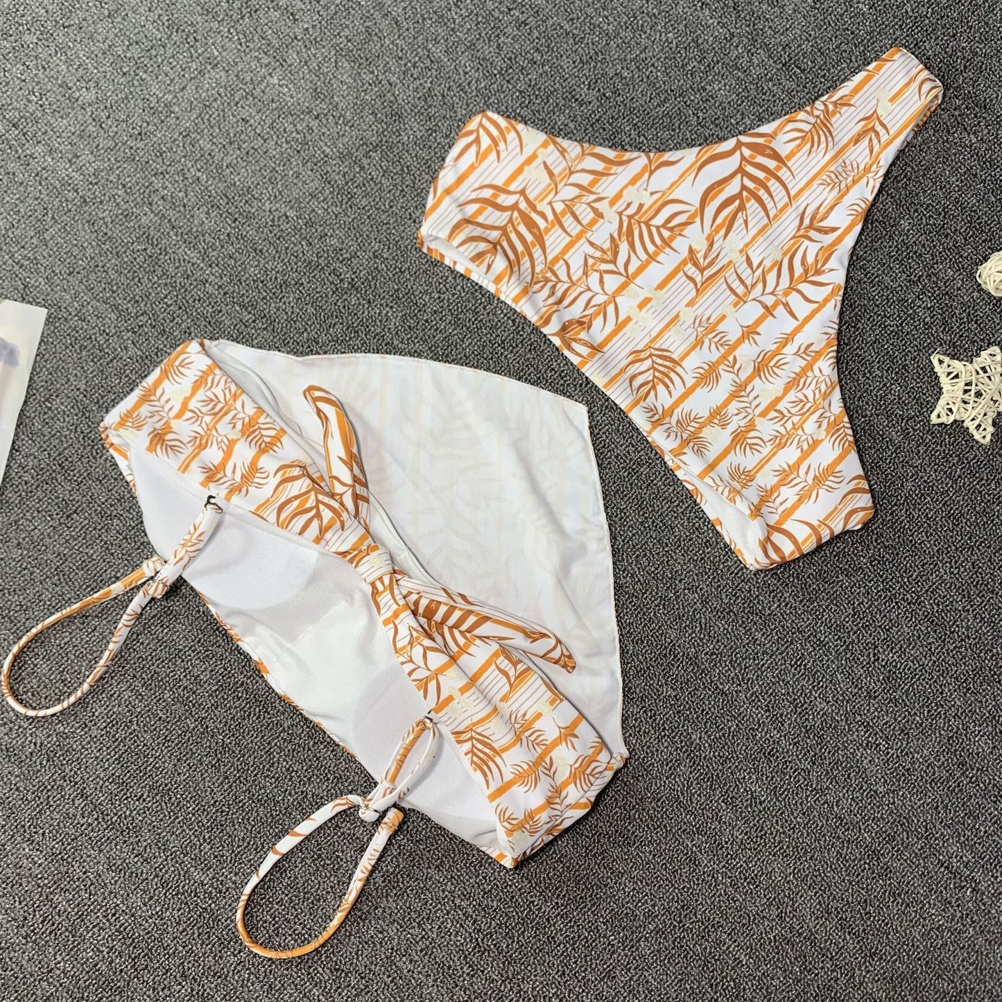 New Printed Bikini Sexy Lady Multicolor Split Swimwear