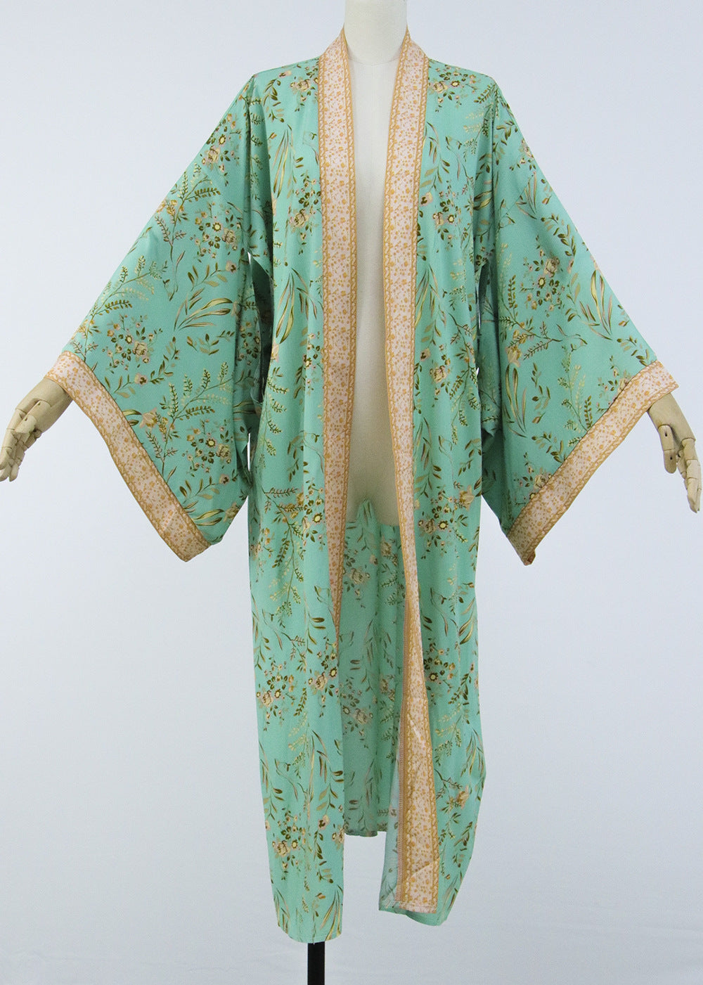 Bohemian Beach Vacation Print Sunscreen Cardigan With Shawl